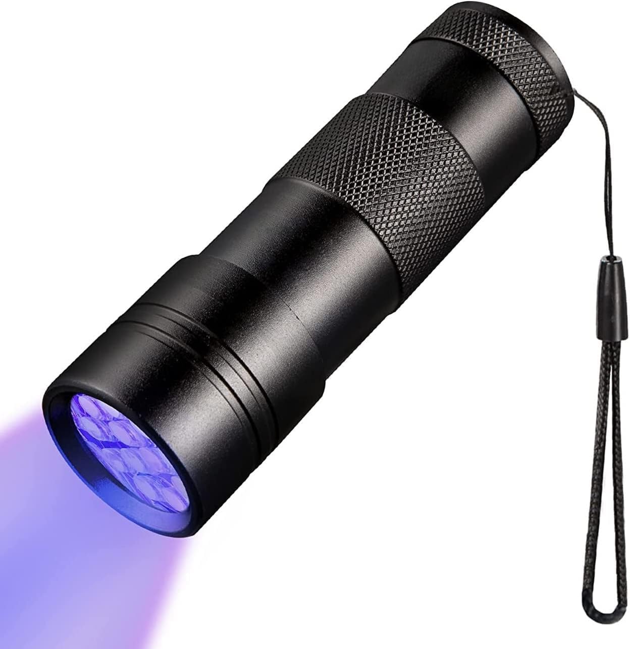 Tarez Ultraviyole Fener, Mor Işık Fener 12 LED, 395 NM Uv Fener, Köpek ve Kedi Kurumuş İdrar Lekeleri İçin Lamba, El Tırnak Oje Kurutucu El Tipi Uv Lamba