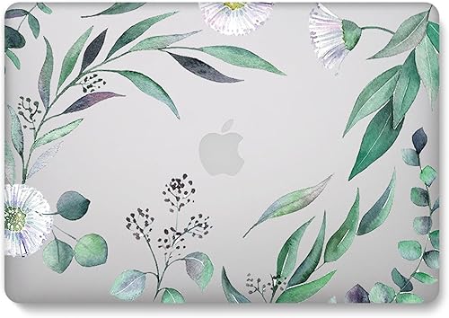 Miniatura 3 de IVY Para MacBook Pro (15 pulgadas, 2016-2019, modelos A1707  A1990) Flower Garland Clear Case con cubierta de teclado - I