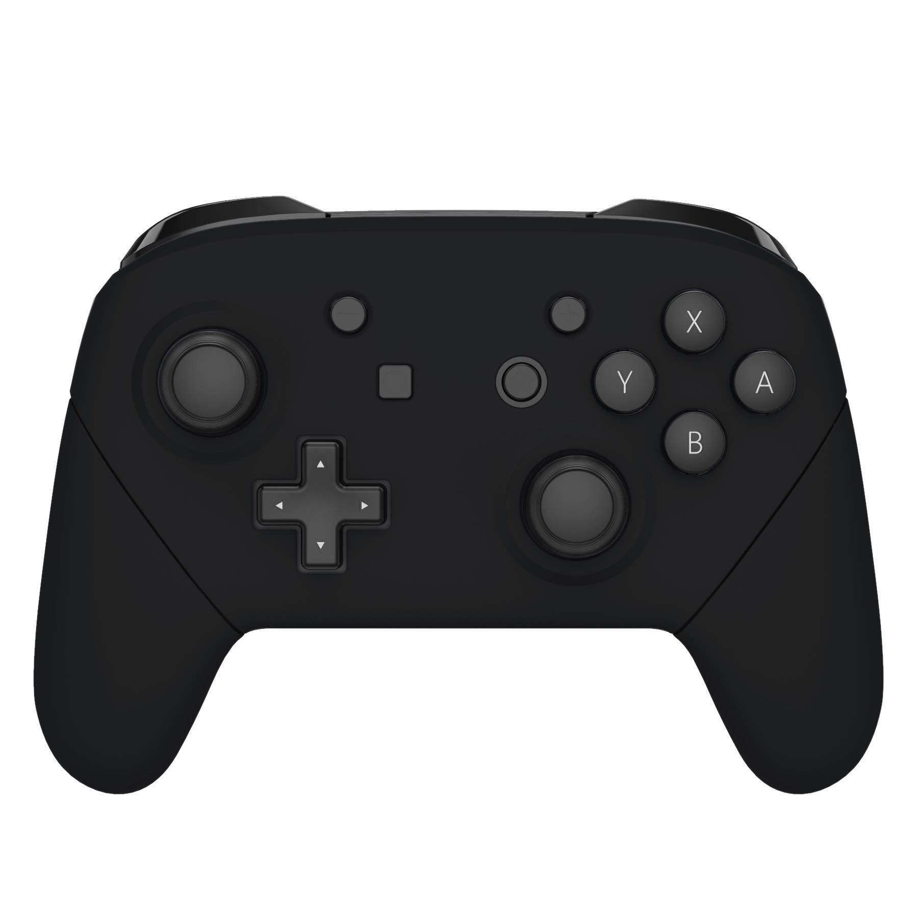 eXtremeRate Carcasa Agarre para Nintendo Switch Pro Funda Delantera Trasera Asa Shell de Tacto Suave Grip de Reemplazo para Nintendo Switch Pro Control-No Incluye el Mando(Negro)