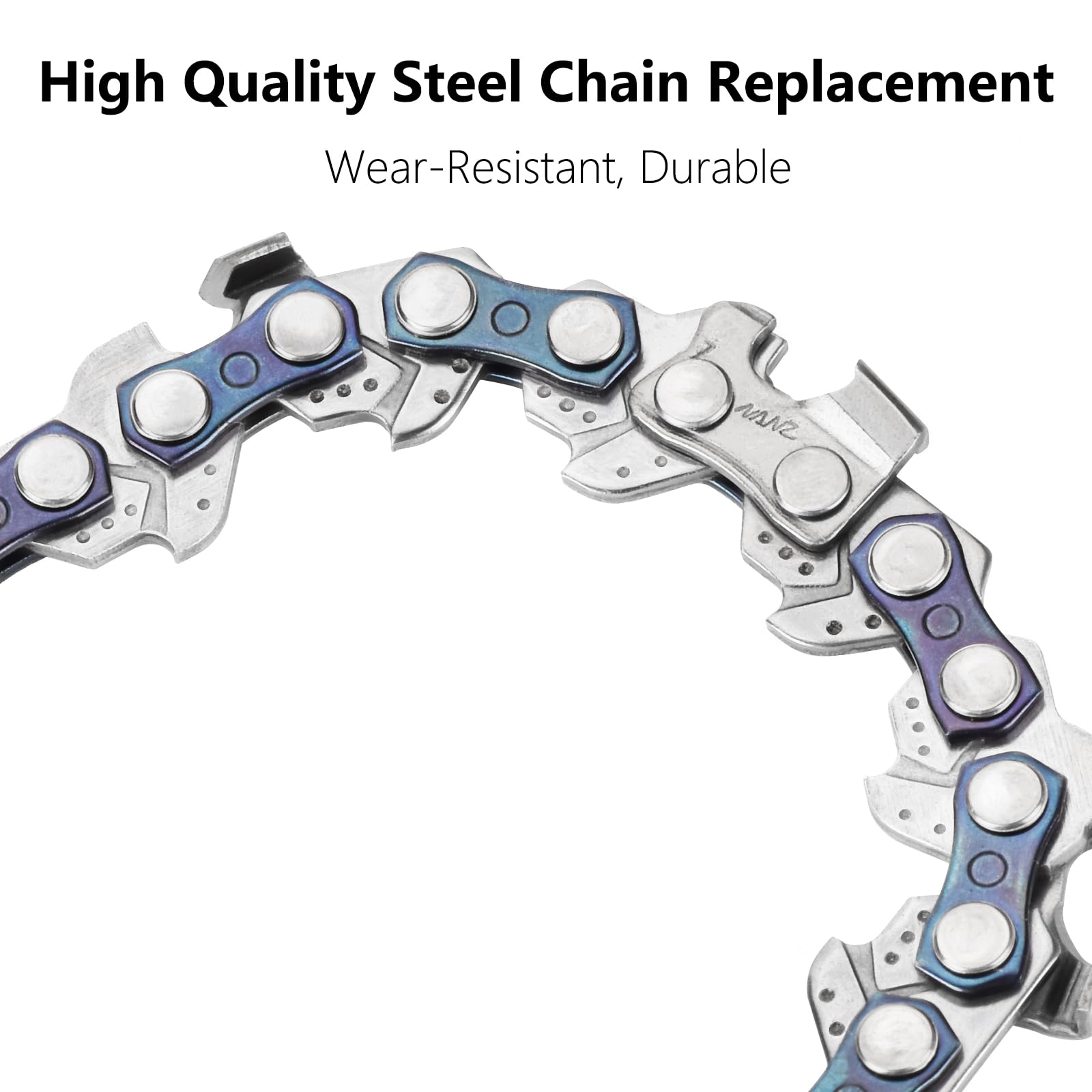 4 mini cadenas de motosierra de 6 pulgadas, cadenas de repuesto para mini motosierra inalámbrica, motosierra alimentada por batería y sierra de cadena de mano (37 eslabones de transmisión)