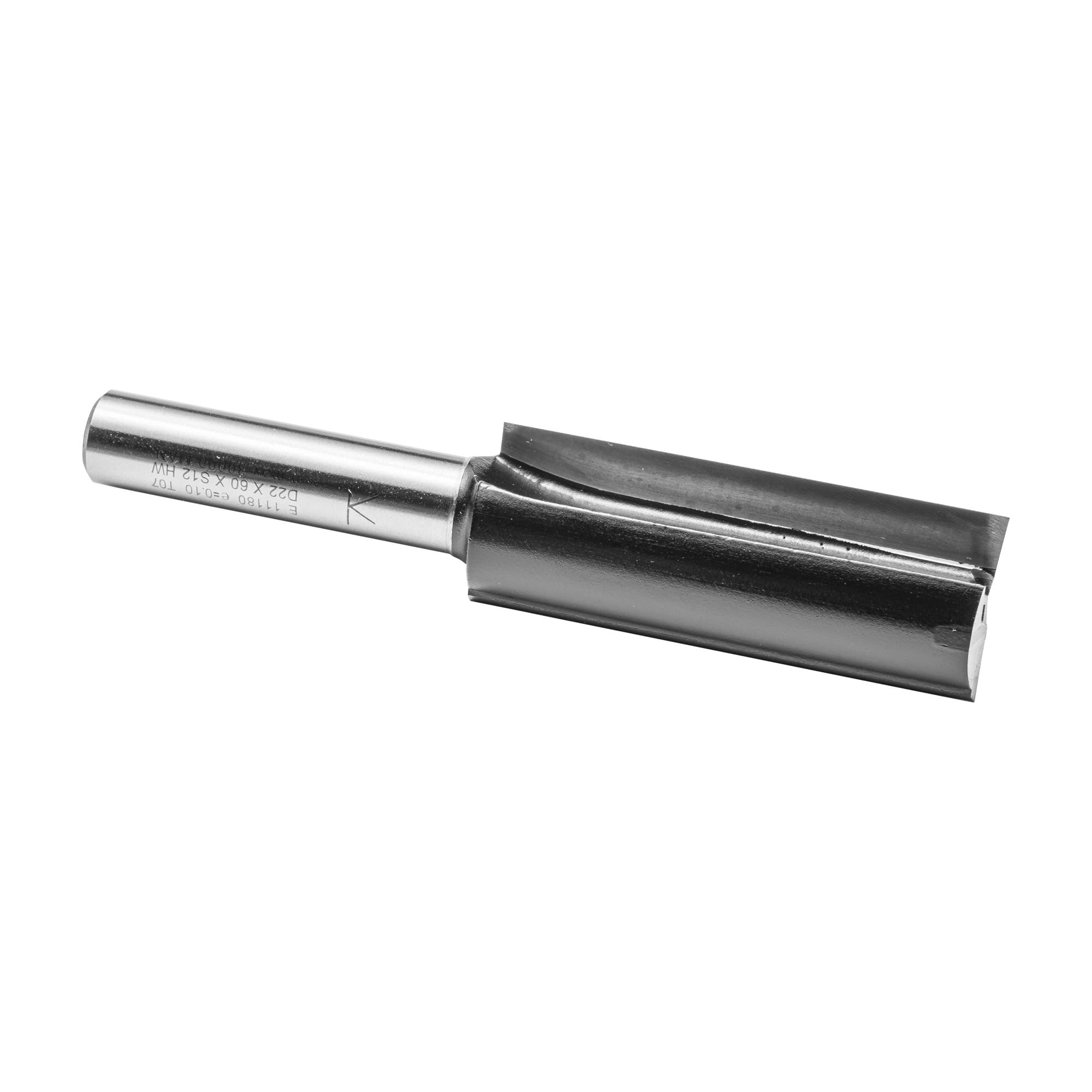 ENT 11180 Frez prosty Karbid, Trzonek (S) 12 mm, srednica (D) 22 mm, NL 60 mm, SL 50 mm, GL 110 mm, z koncówka centrujaca