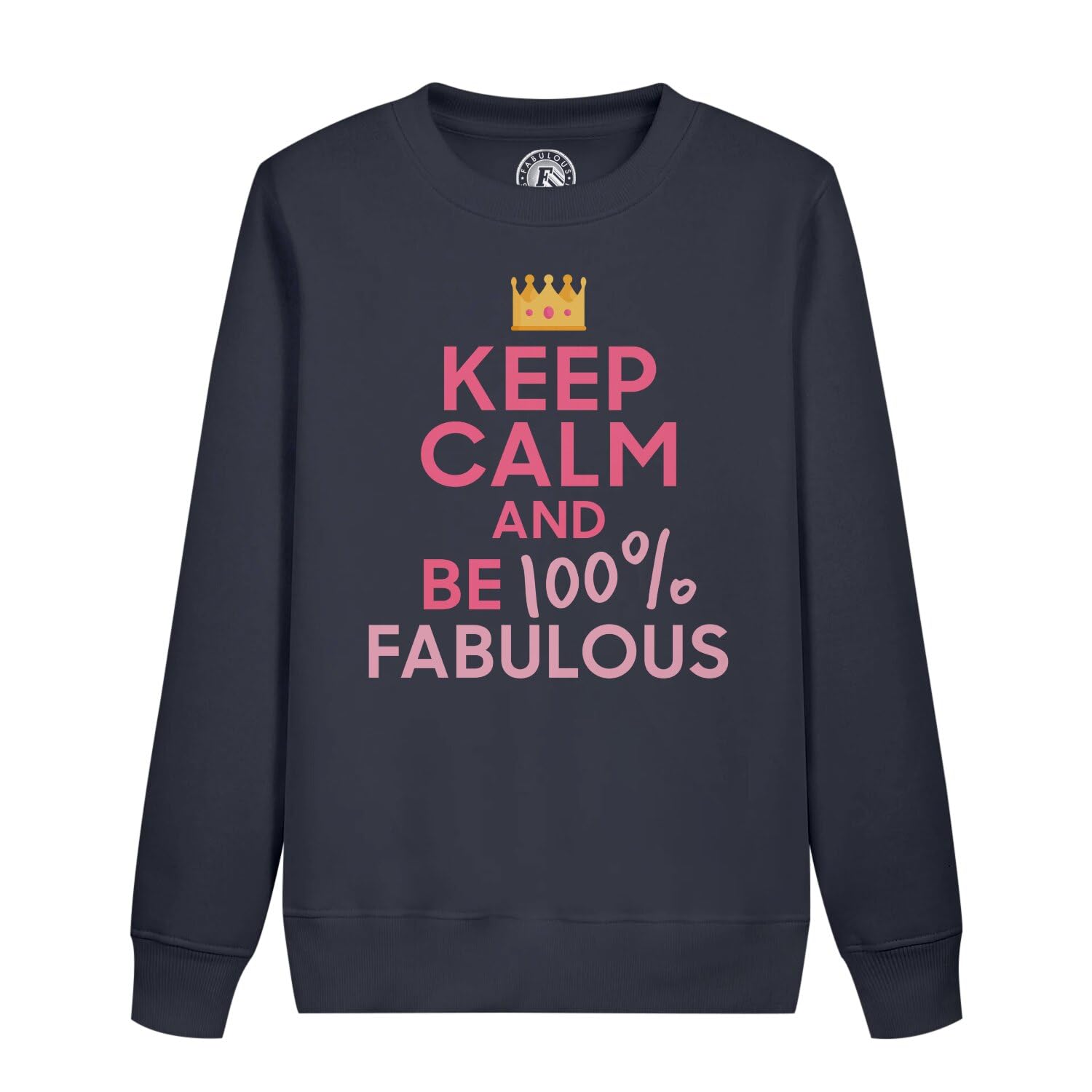 Sweatshirt enfant Keep Calm et Be 100% parodie Angleterre en coton