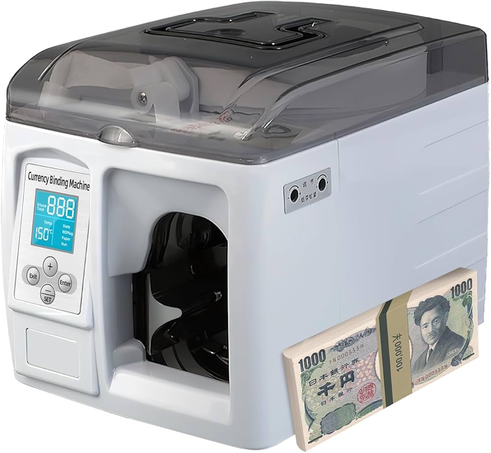 Amazon | 「障害率が低い」紙幣札束機 操作簡単 知能マネー結束
