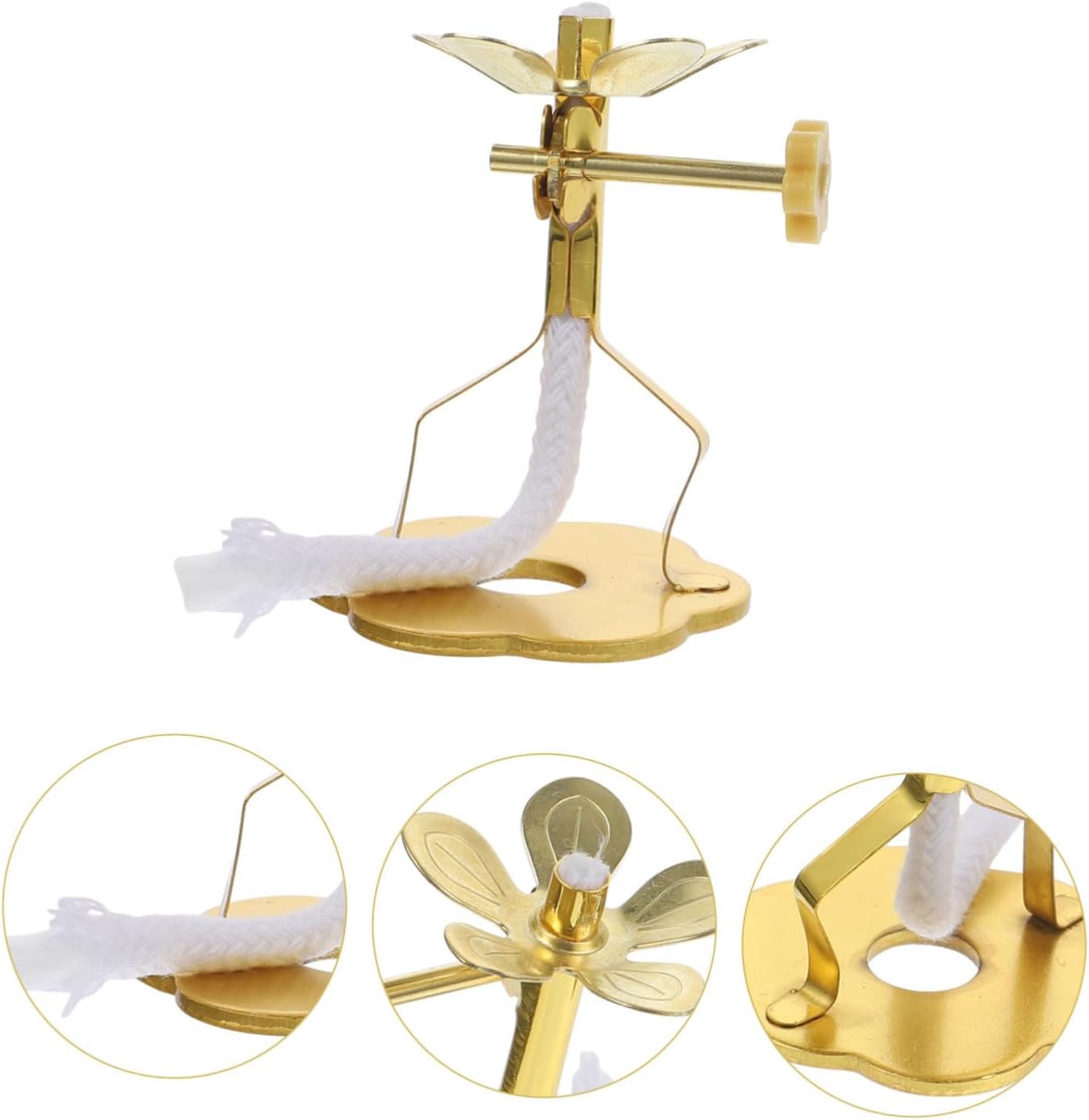 8pcs Butter Lamp Wick Holder Stand for Buddhist Supplies Decorative Oil Lamp Accessories for Temple and Home Use Creative Design for Warm Atmosphere