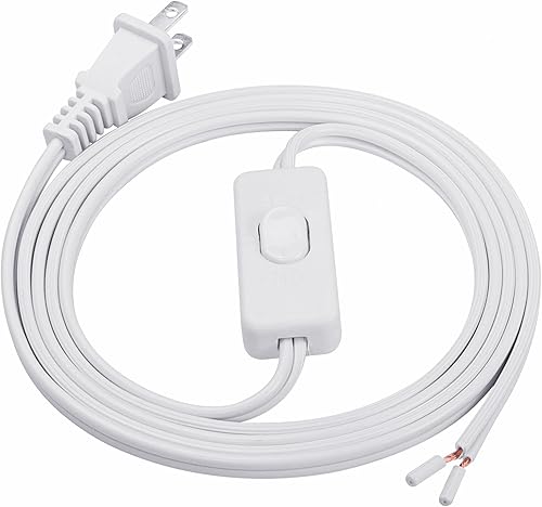 SinLoon UL-LP - Cable de alimentación de repuesto para lámpara de certificación con interruptor de botón de encendido/apagado, cable de alimentación