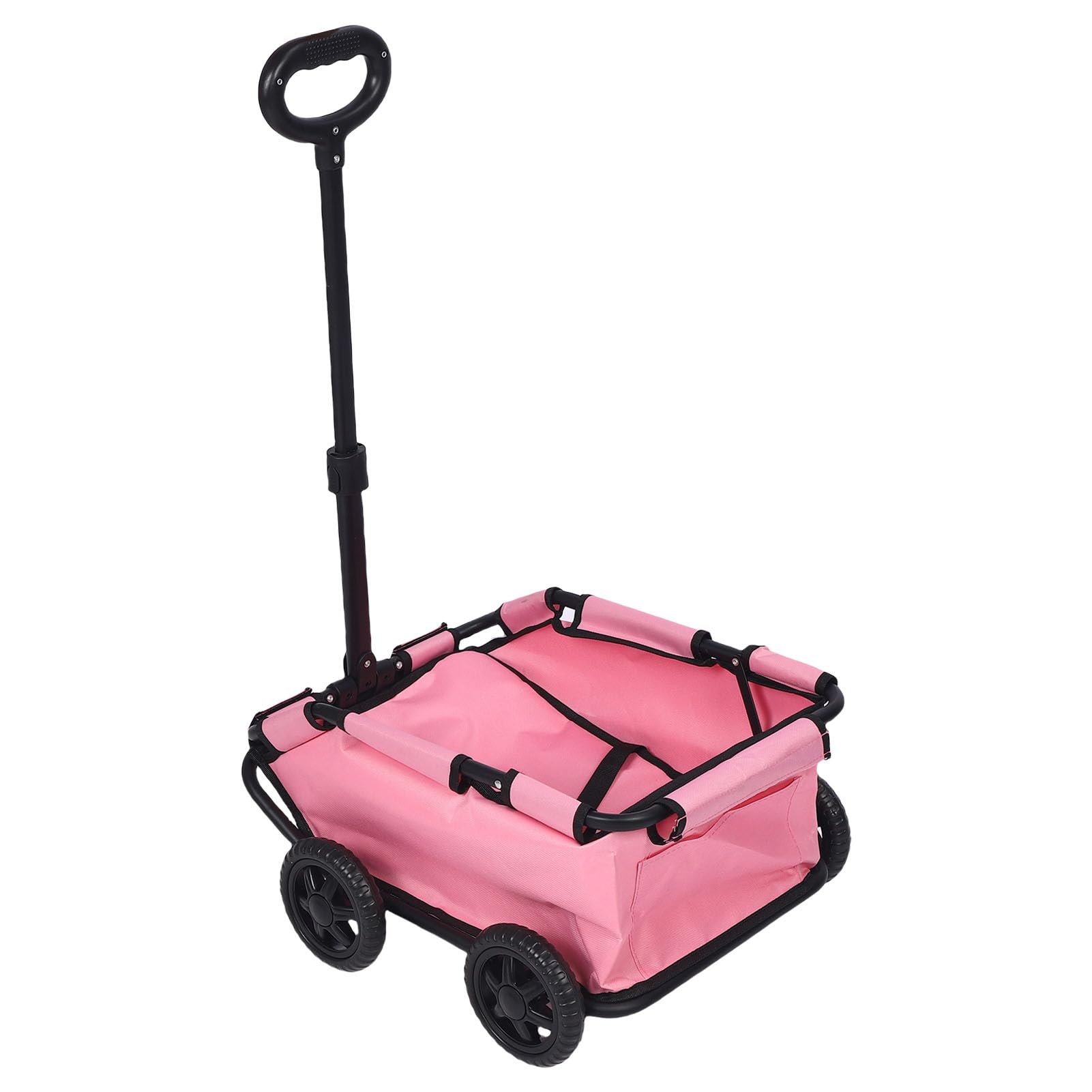 POENVFPO Passeggino per Animali Domestici Pieghevole a 4 Ruote a 4 Ruote Leggero e Facile da Gestire la Cabina a Forma di V Resistente e Facile da Pulire per Viaggi in Campeggio Esterno con Design