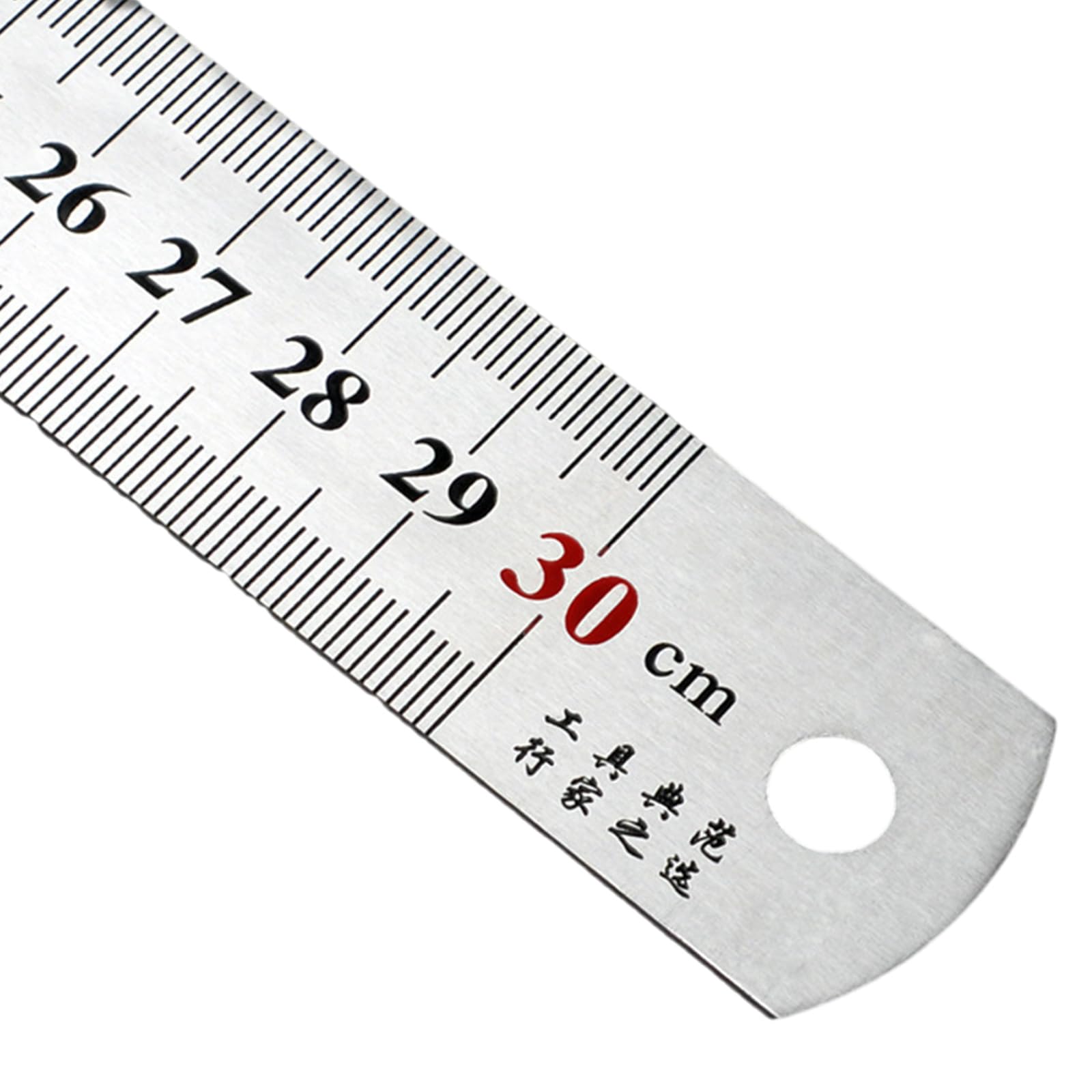 Hdoytxxm 30Cm Stainless Steel Rulers Metal Precisions Rule Double Side Metric Precisions Straight Edge Measuring Tool Architecture Drawing