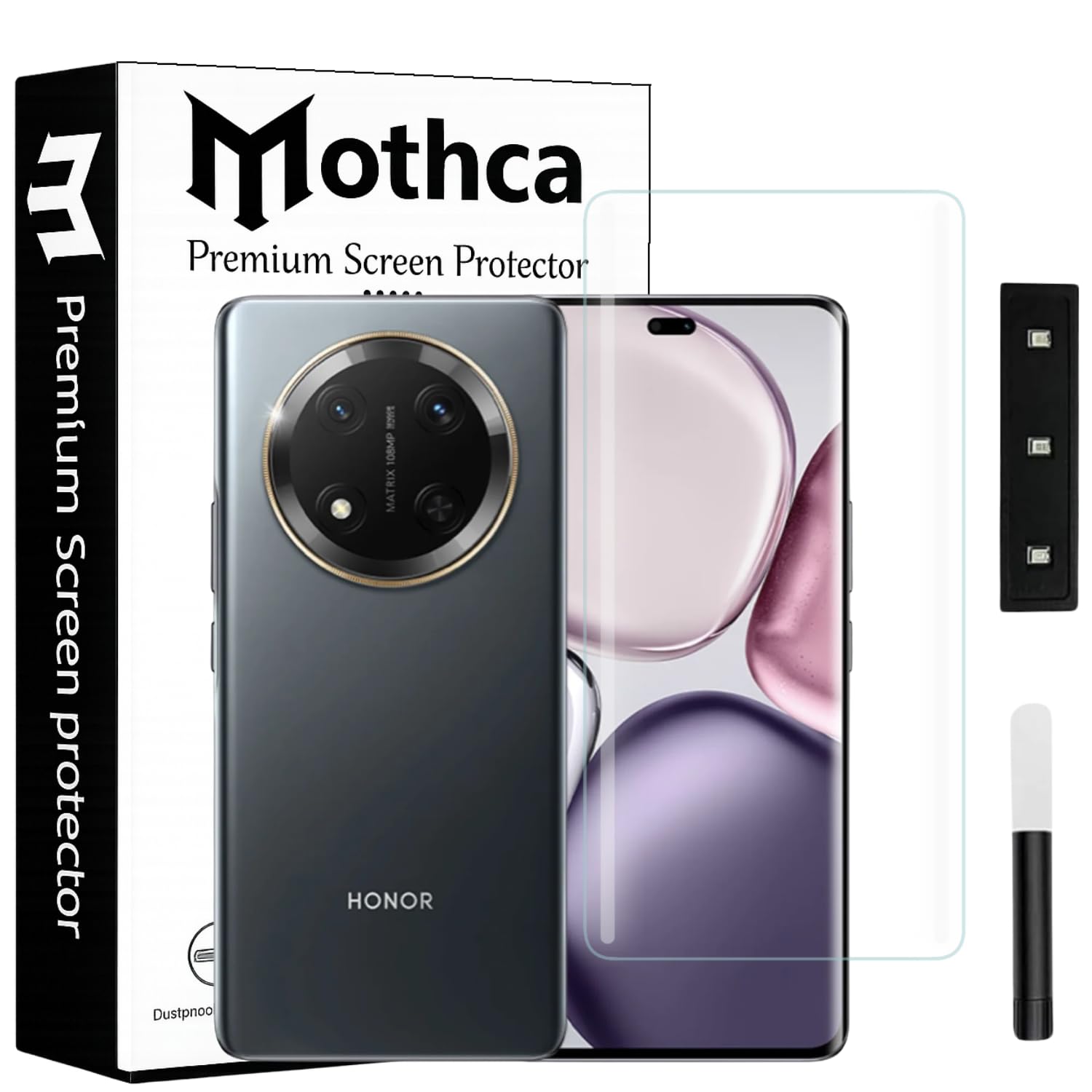 Mothca Premium Curved UV Tempered Glass Screen Protector for Realme GT 6 / GT 6T | HD Clear | Full Screen Coverage (Pack of 1) — Amazon image 32