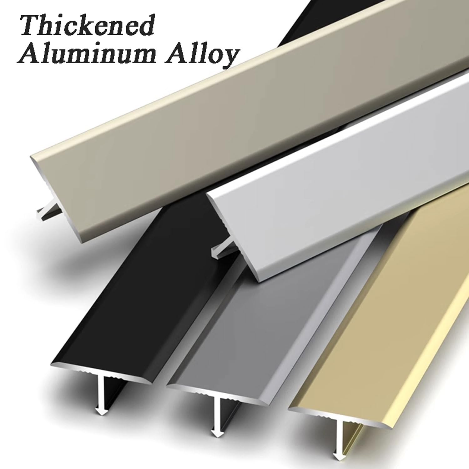 barras para puertas, listón de umbral, Moldura de aluminio en T(15mm/0.6in)