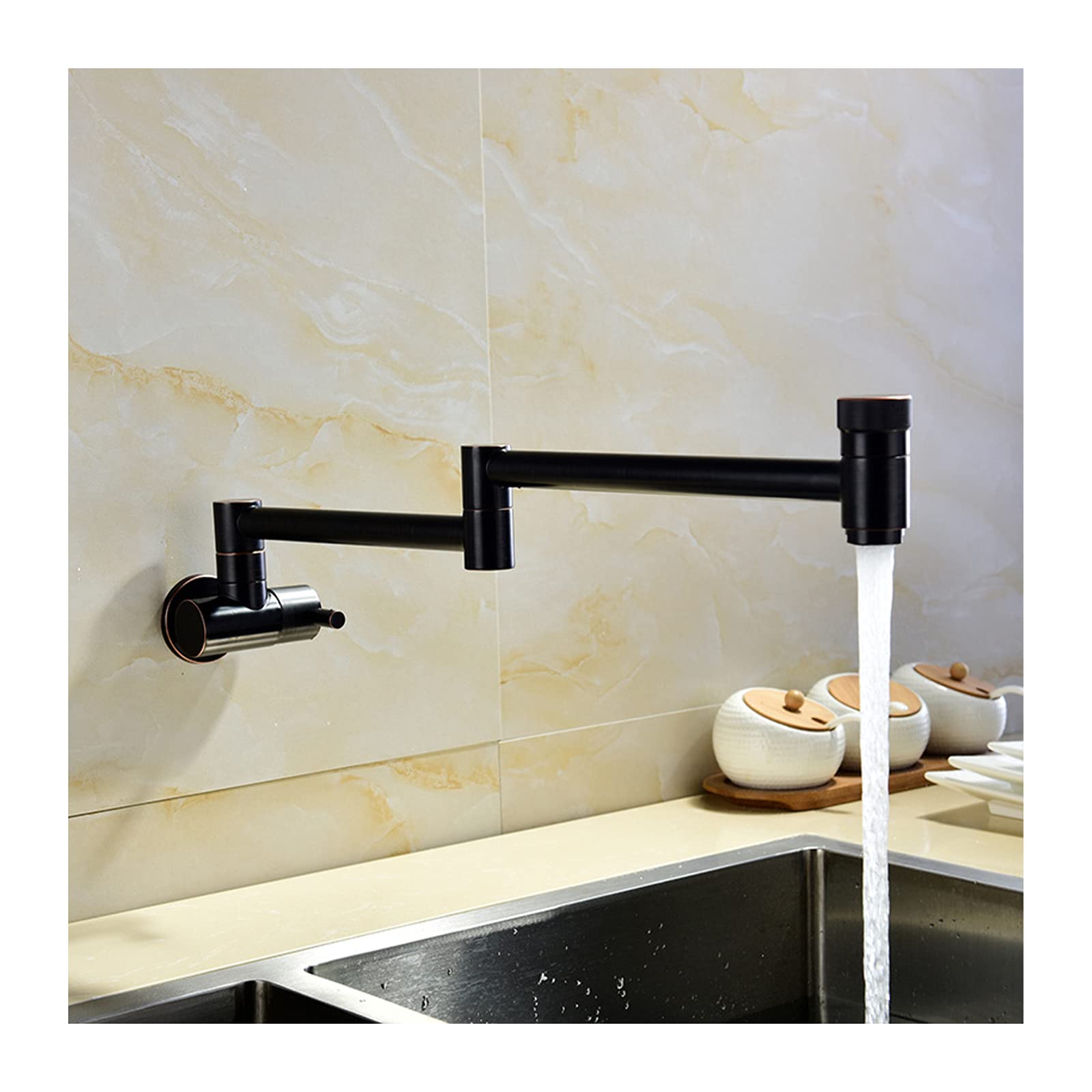 Robinet de cuisine à eau froide fixé au mur pour remplir vos marmites