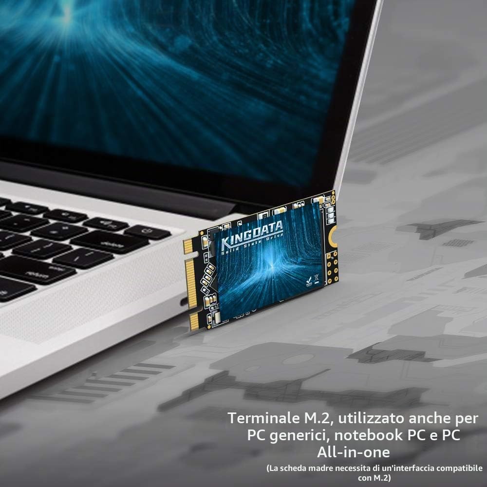 SSD M.2 2242 500GB Ngff Unit?a stato solido interna Disco rigido ad alte prestazioni per laptop desktop SATA III 6 Gb/s ?500GB, M.2 2242?