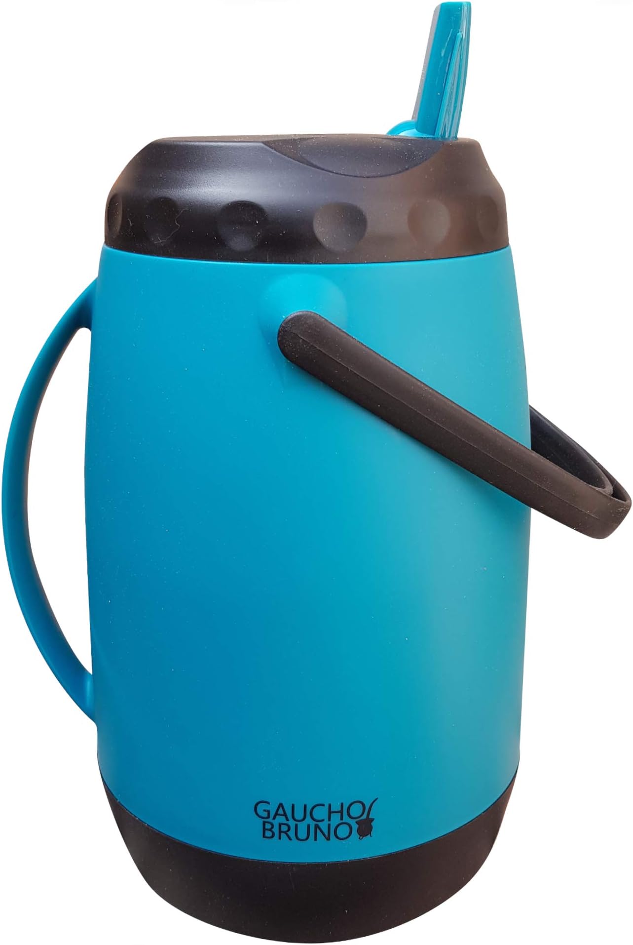 Large Paraguayan Vacuum Flask, 2.5 litres Blue | Double Handle for Pouring and Carrying | Keeps Liquid Temperature | Ideal for Tereré