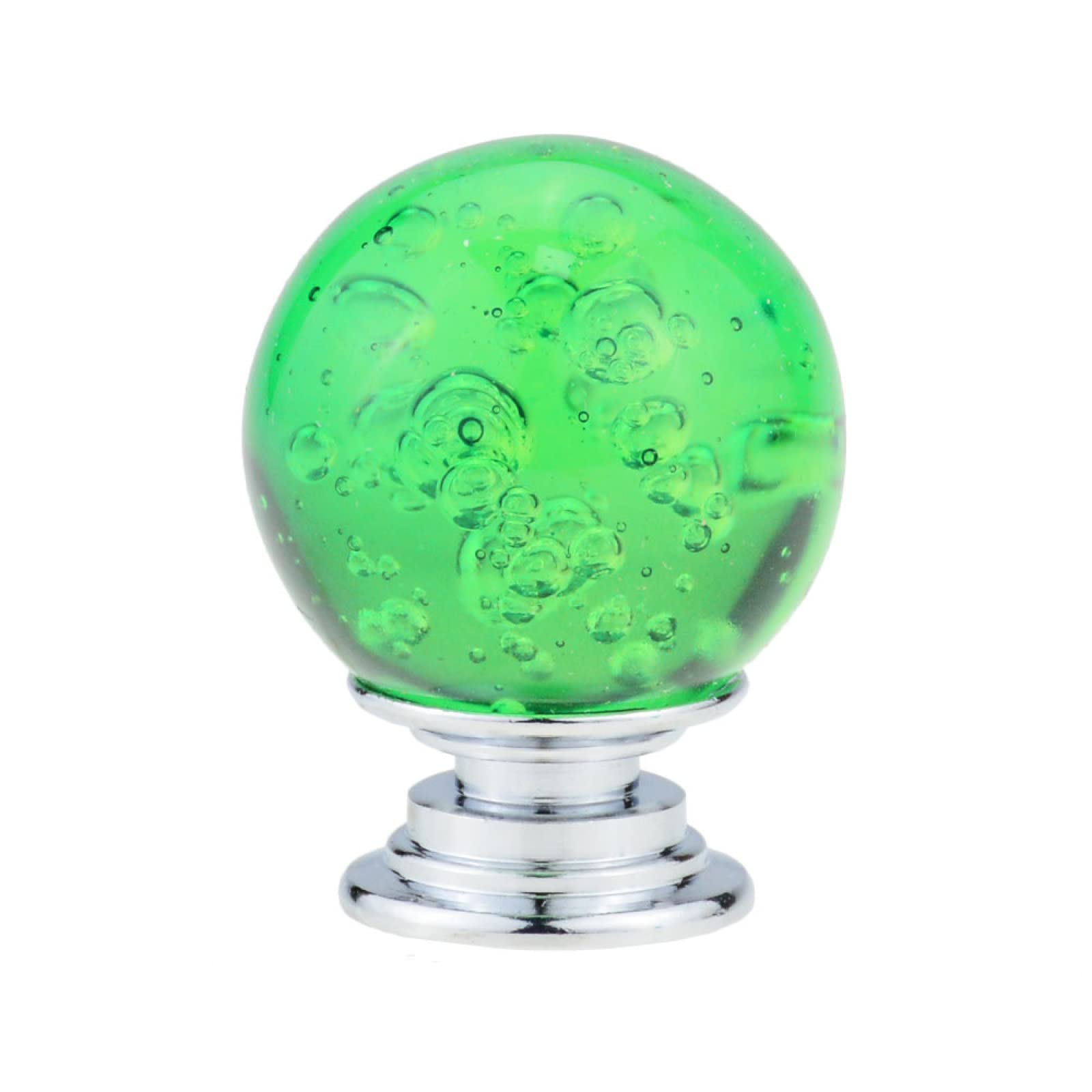 Bszcxbvmp Grün Crystal Drawers Knobsb, Crystal Glass Drawer Handles Round Bubble Multicolor 10 Pcs For Cabinet Wardrobe 30Cm(Grün)