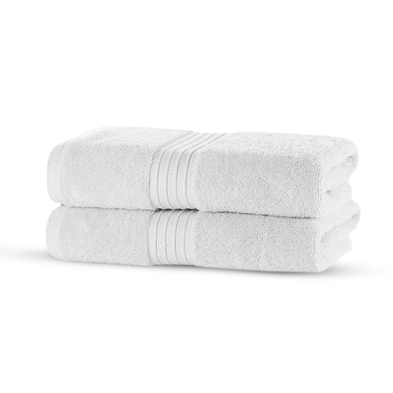 Bedding Direct Bamboo Hand Towels Set | 700GSM Luxury Hand Towel for bathroom | Super Soft, Highly Absorbent & Anti-Bacterial, Eco-friendly Towels 47 x 85 cm White Pack 2