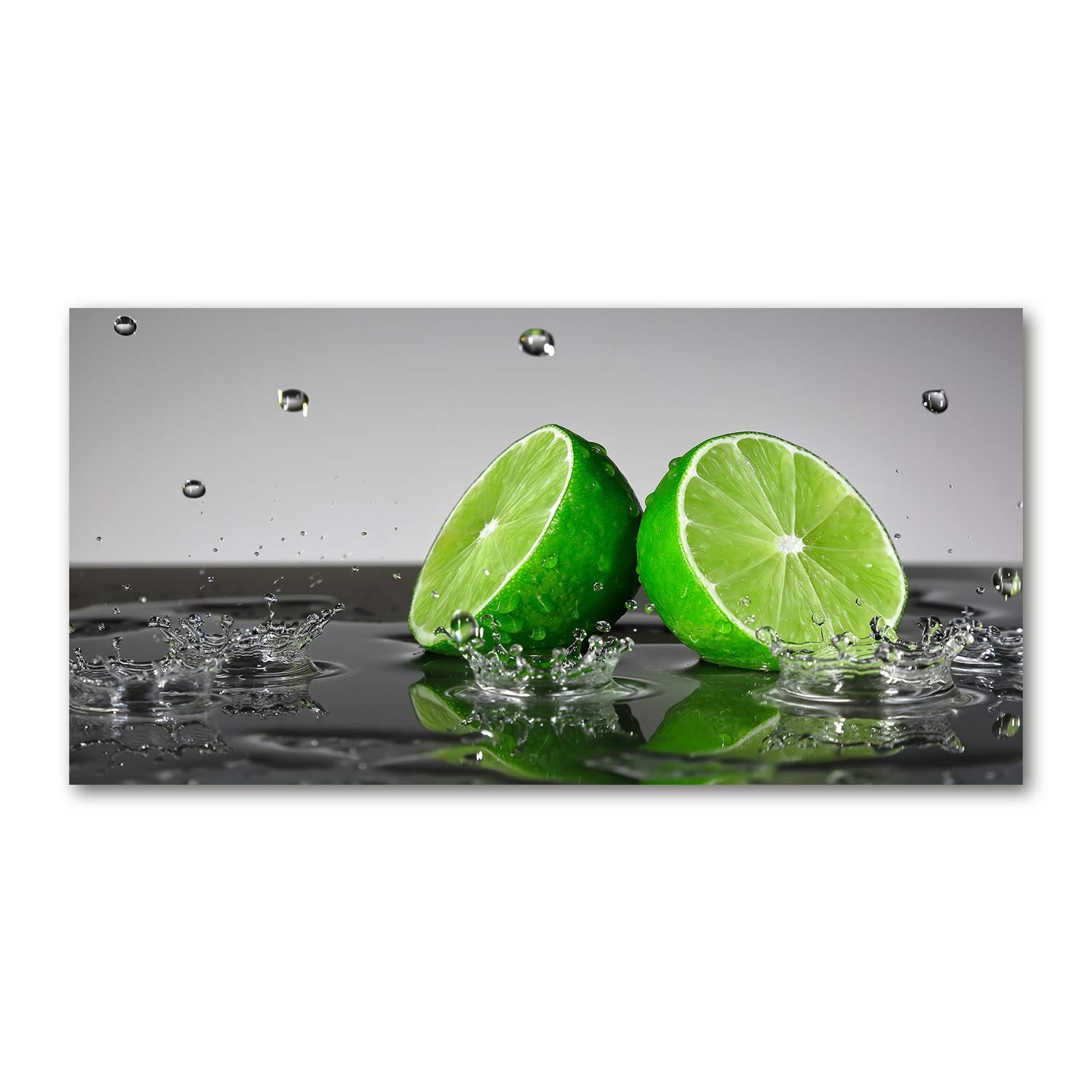 Déco murale cuisine en acrylique 120x60 avec le motif Limonka en el Agua