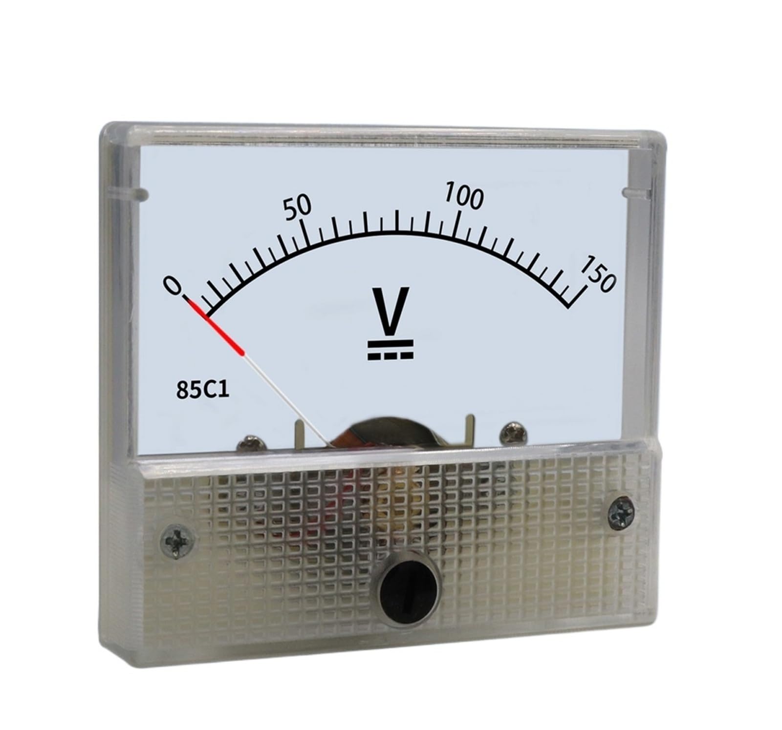 WCNGRFRNB Square pointer type DC AC Meter DC/AC voltmeter 85series Pointer Type 1~1000v Panel size 56 * 64mm hole size 50mm(300v,85C1 DC)
