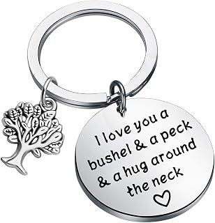 I Love You a Bushel and a Peck Necklace Gift for Mom Grandma