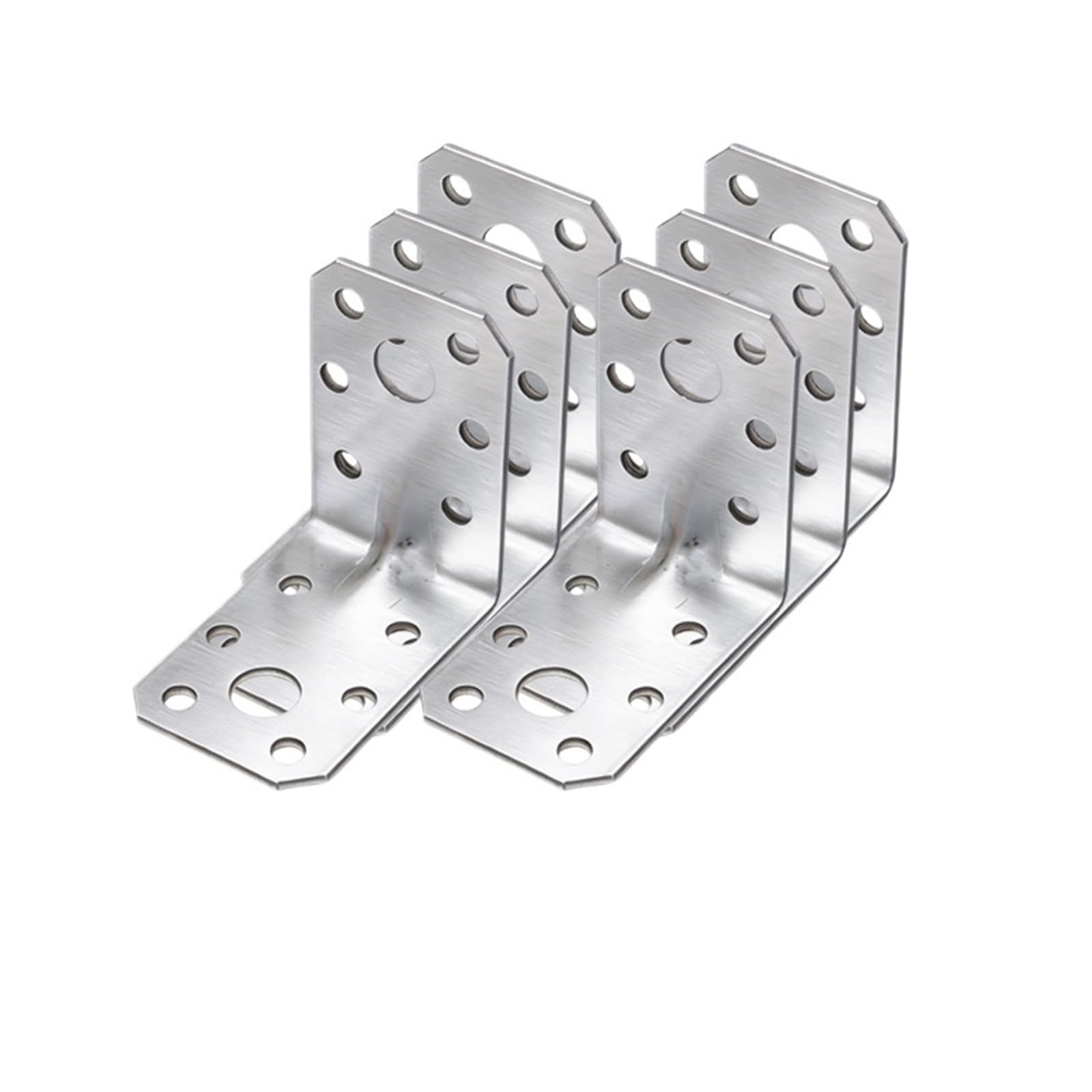 Fhdbekdcldm 6Pcs-(Style B) L Brackets, Compatible With Furniture Layer Board Shelf