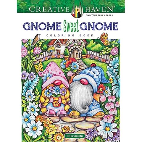 Creative Haven Gnome Sweet Gnome Coloring Book (Creative Haven Coloring Books) Cover