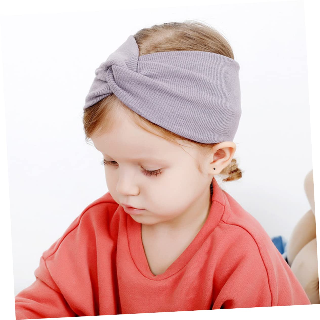 FRCOLOR 15 fasce per capelli in nylon per bambine e bambine, con nodi, accessori per capelli per bambini