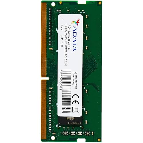 ADATA 8GB Premier DDR4 2400MHz 260-pin SO-DIMM Laptop Memory Single (AD4S240038G17-S)