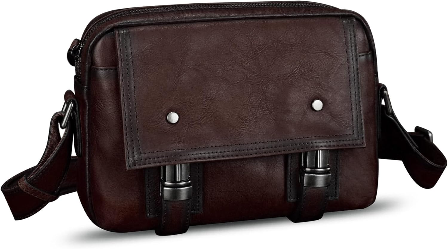 Genuine Leather Shoulder Bag Crossbody Bag for Men Vintage Real Leather Satchel for Men Messenger Bag for Work Travel