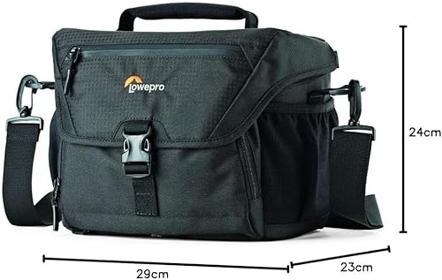 ロープロ(Lowepro) カメラショルダーバッグ ノバ180AW II 7.4L コンパクト アクセサリーポケット充実 レインカバー付属 ブラック LP37213-PKK