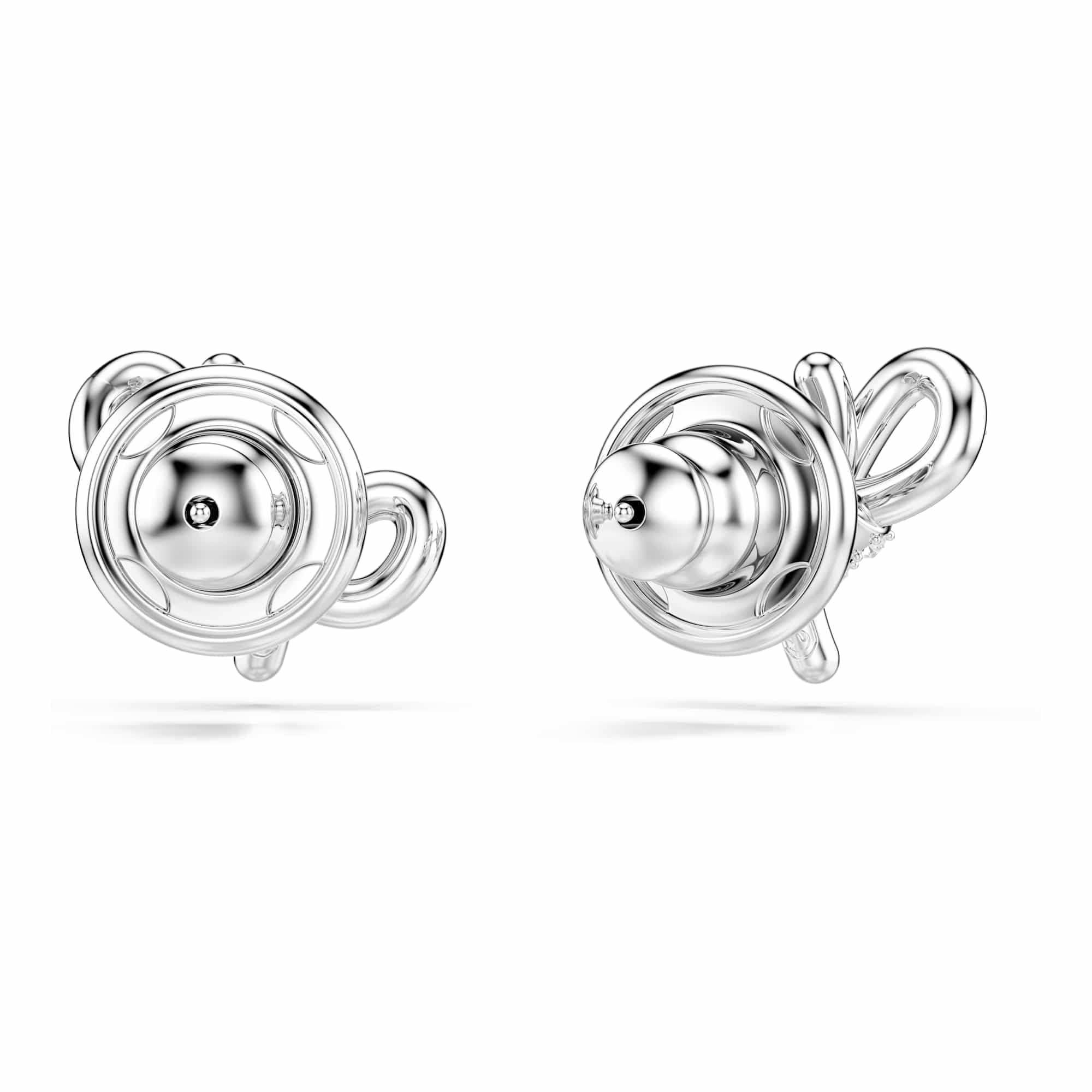 Swarovski Lifelong Collezione, Pavé, Fiocco, Bianco, Placcato rodio