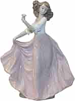 （美品）【LLADRO リヤドロ】Spring Breeze 青い貴婦人 リヤドロ #4936「春のそよ風」「SPRING BREEZE」 女性 貴婦人