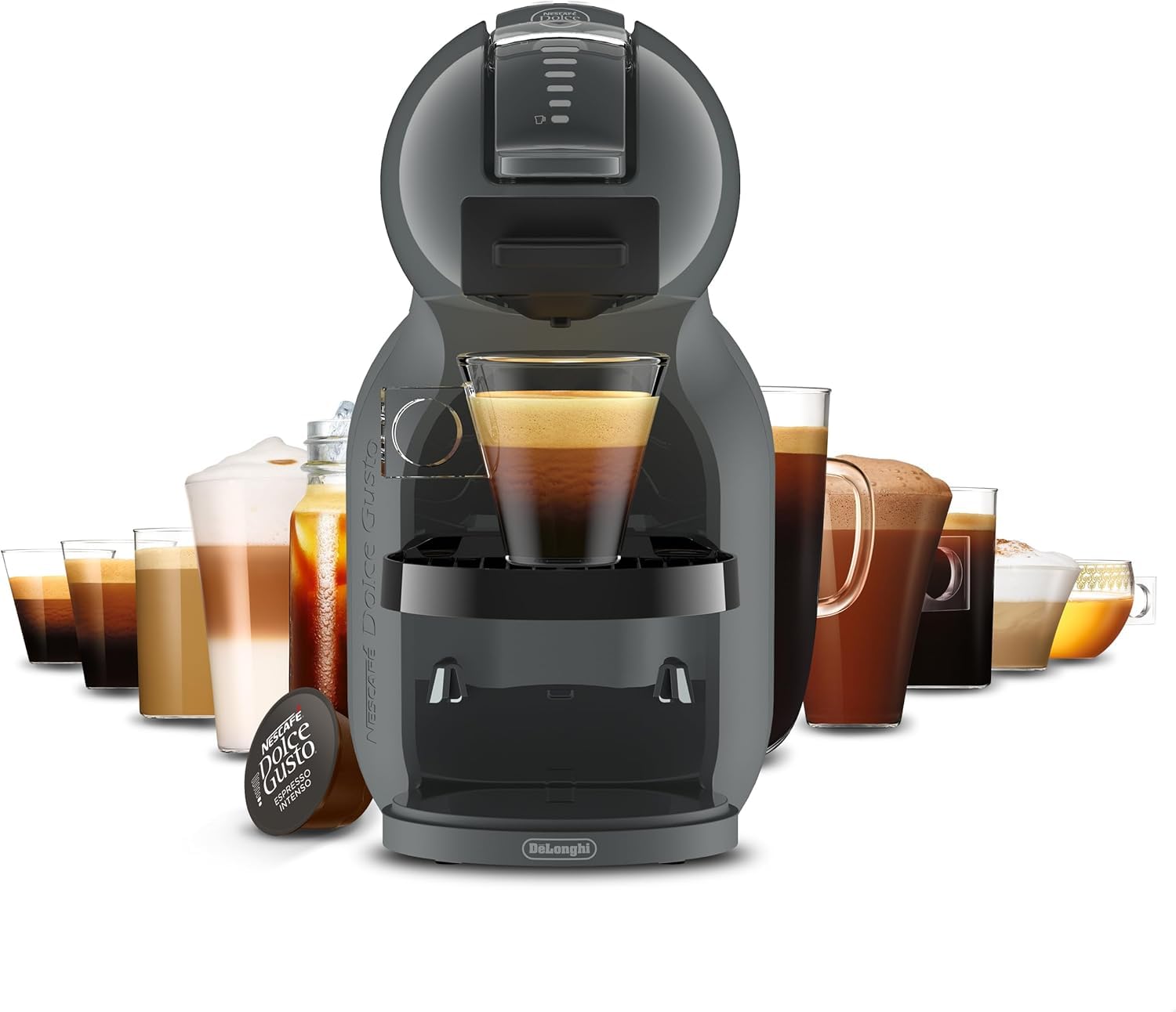 De'Longhi Nescafé Dolce Gusto Mini Me 2 Cafetera de Cápsulas Compacta, Apagado Automático, Bebidas Calientes y Frías, 15 Bares de Presión, Color Negro (EDG335.B)