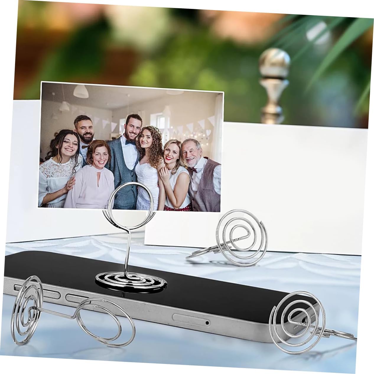 10pcs Photo Holder Stand Metal Table Number Clip Place Card Holder Clip Stand for Memo Bulk Pack for Events and Decor