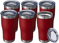 Vista 17 de HASLE OUTFITTERS Vaso de 20 onzas a granel, vasos de acero inoxidable con tapa, vaso aislado al vacío, vaso de doble pared, tazas de café, gris