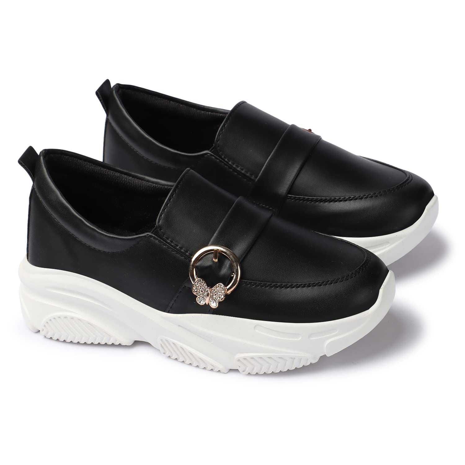 See full amazon price history chart for ArranQue Womens Solid Shoes Without Lace Footweare (Black Size 41, UK8) ArranQue Womens Solid Shoes Without Lace Footweare (Black Size 41, UK8) (B0C53ZXP39) Amazon Price History, Amazon Price Tracker