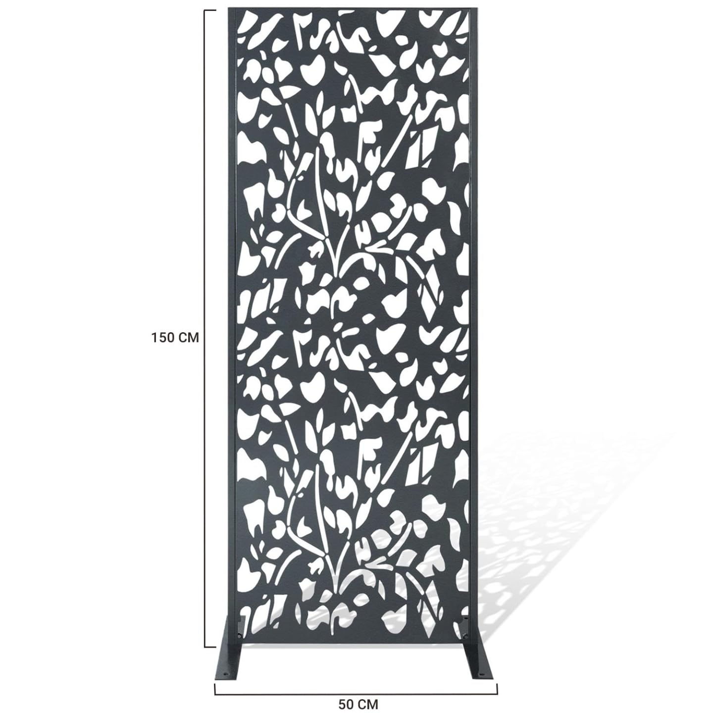 IDMarket - Panneau décoratif Universel 160 x 60 CM Flower Gris
