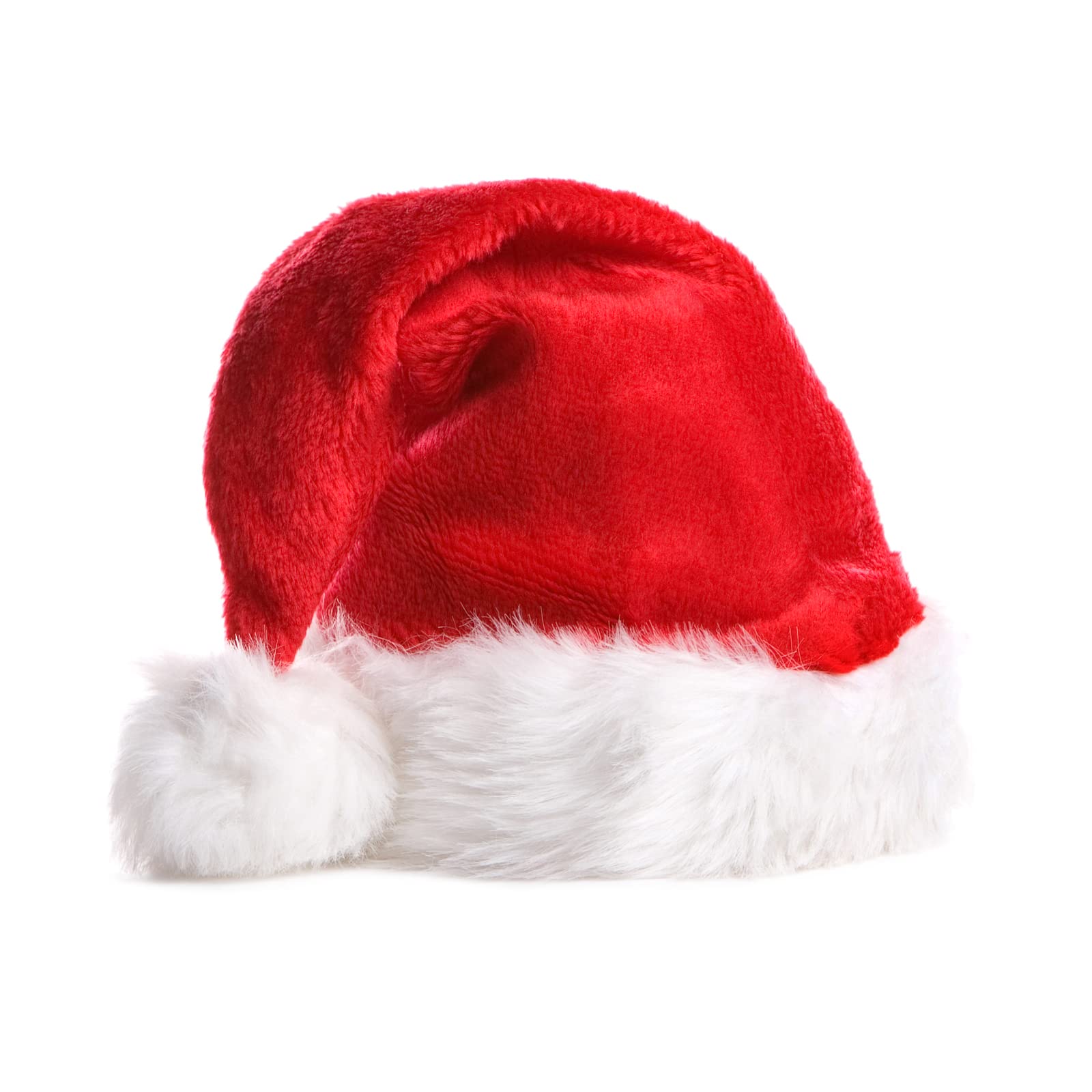 Berenlu Christmas Hat, Santa Hat, Xmas Holiday Hat for Adults, Touch Soft and Comfortable Velvet Thickened Santa Hats for Christmas New Year Holiday Party Supplies