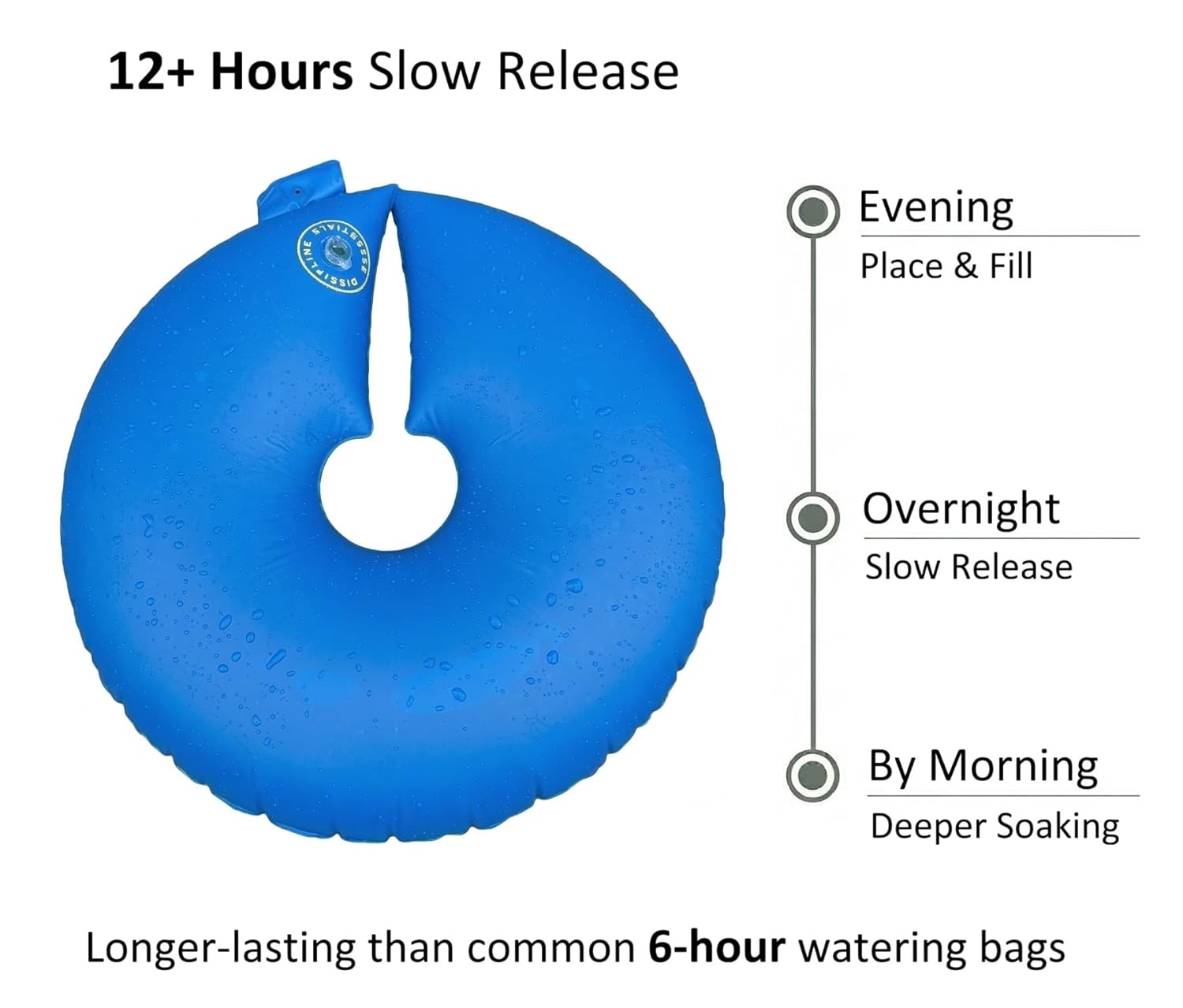 12+ Hours Slow Release Tree Watering Bag/Ring - 15 Gallon, by Discipline Essentials, Ideal for Newly Planted Trees and Shrubs (2-Pack)