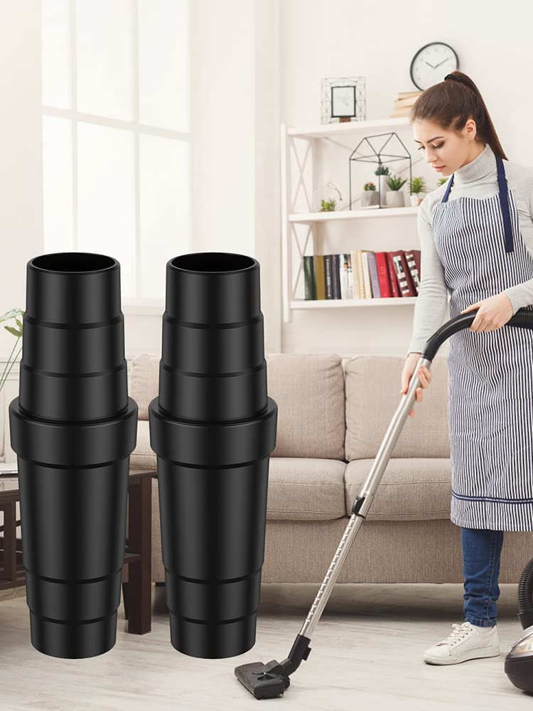 2 Stück Universal PVC Staubsauger Adapter 31.5-45mm Zuschneidbar Schlauchadapter Staubsauger für Nass- und Trockensauger, Hochgradig Kompatibel Adapter für Staubsaugerschlauch