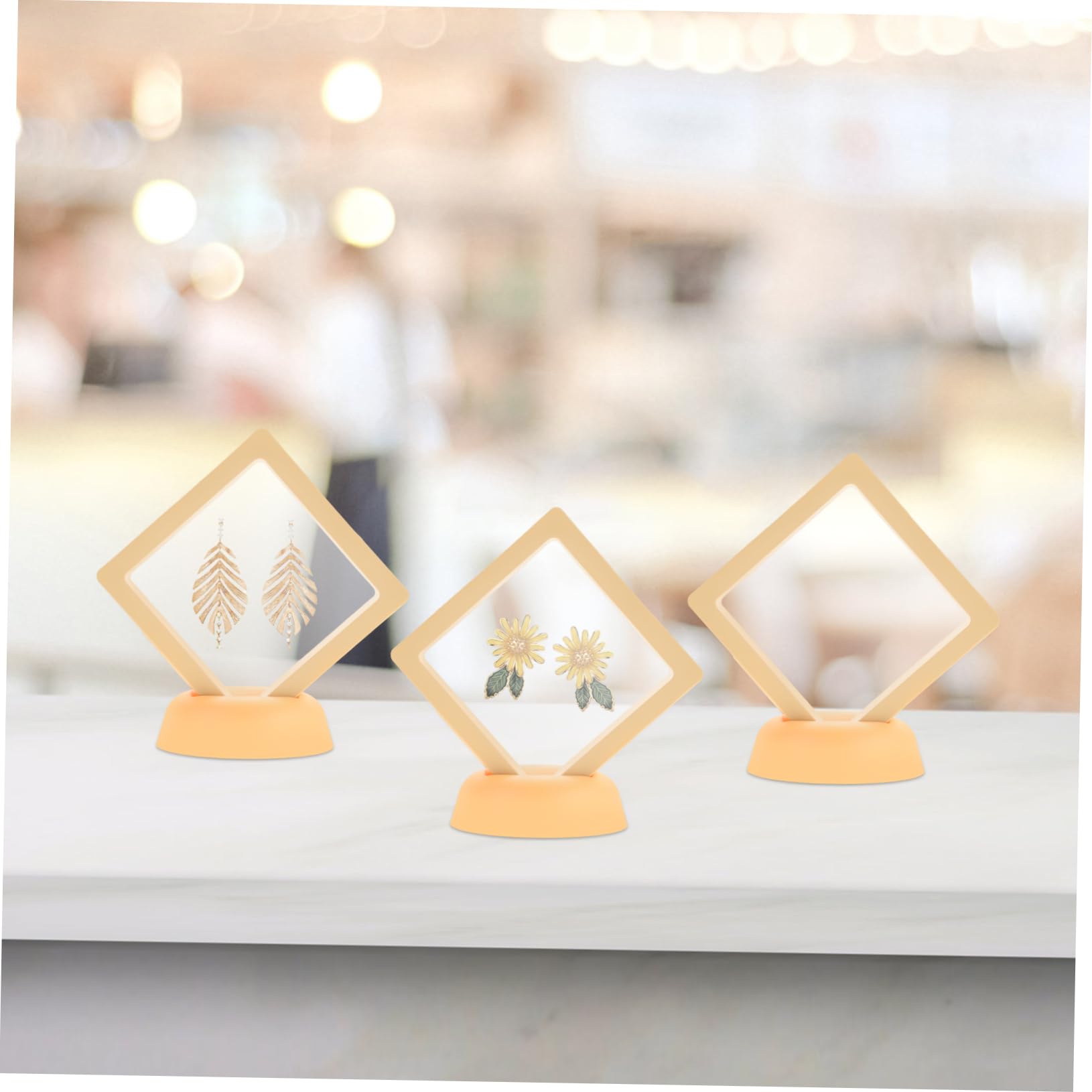 TOVINANNA 20pcs Box Display Box Showcase Jewelry Case Floating Display Frame Medal Collectibles Trading Cases Stands for Display LED Jewelry Organizer Transparent Plastic