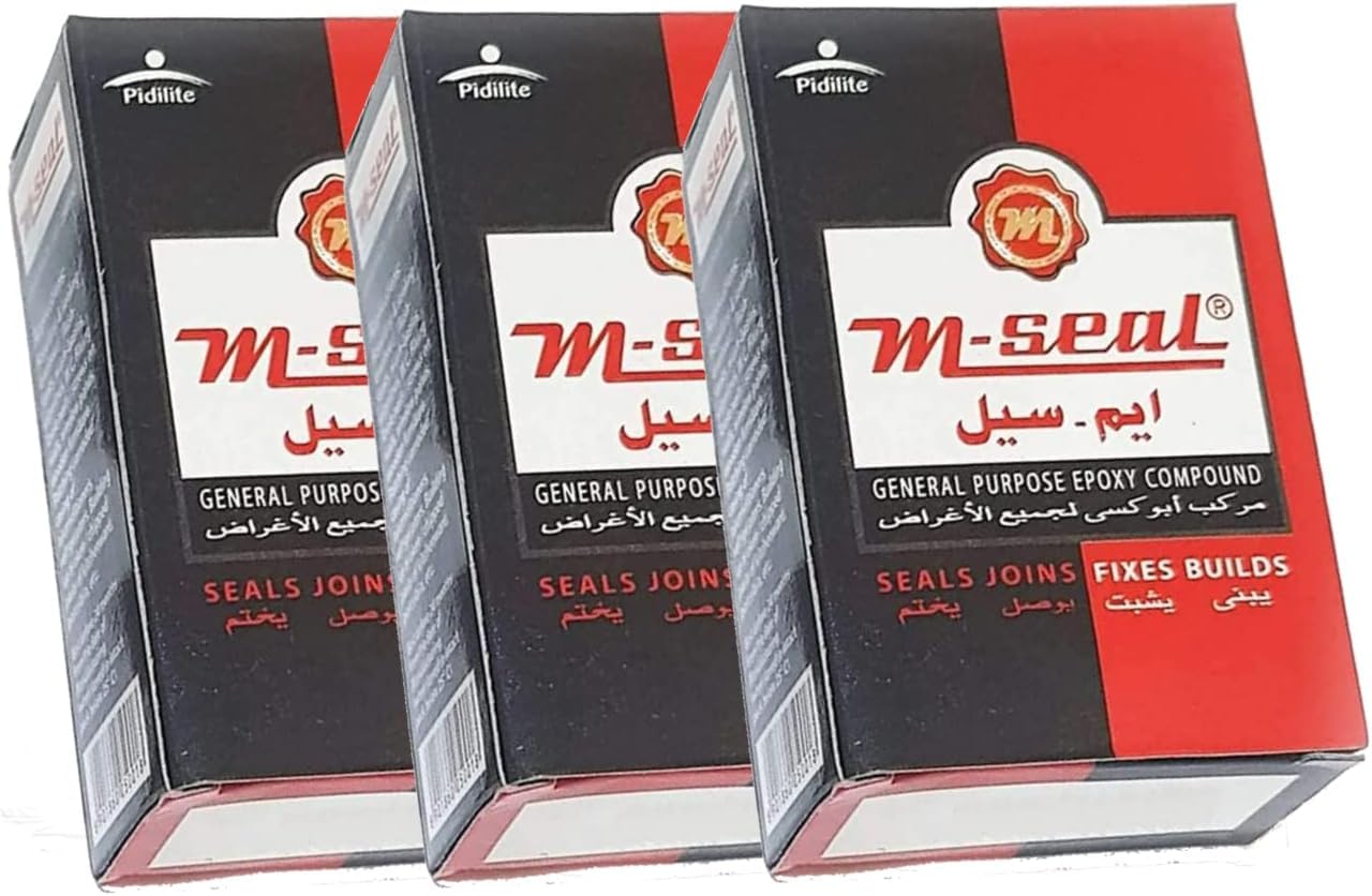 AL Ishfaq M-seal General Purpose Epoxy Compound 100g, 3-Pack