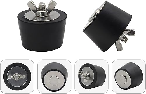 Miniatura 7 de Tapones de invierno para piscina de 1.5 pulgadas con tornillo SS y tornillos de acero inoxidable, goma resistente para piscinas enterradas y sobre