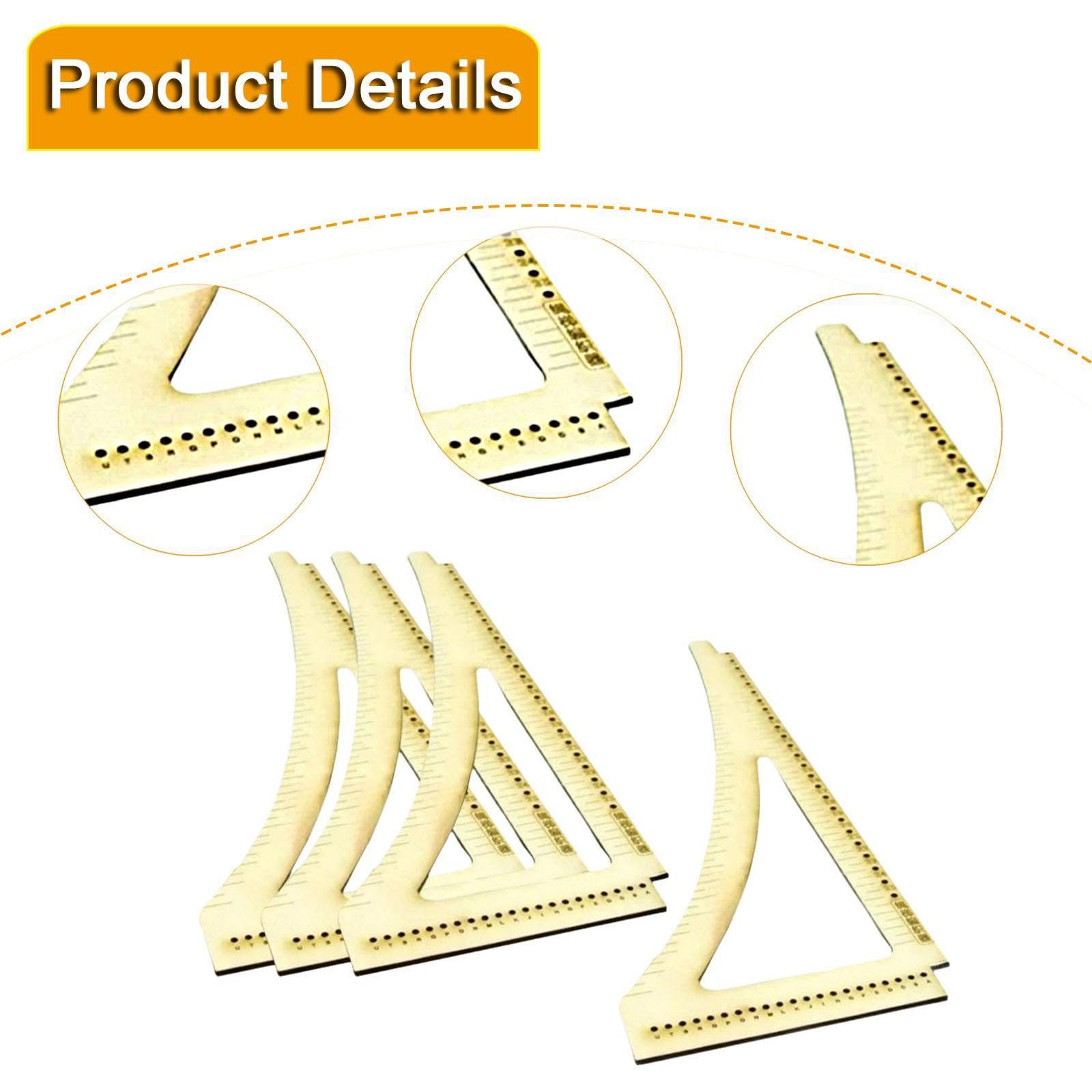 Qianly Herramienta de Construcción de Maquetas de Barcos Antiguos, Accesorios Portátiles de Doble Cara para Bricolaje.