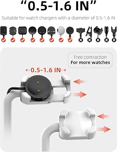 Miniatura 4 de Base de carga universal para reloj inteligente para AppleGoogleHuaweiGarminPixelDieselFossilFitbitSkagenMichaelSamsung Galaxy Watch Soporte de