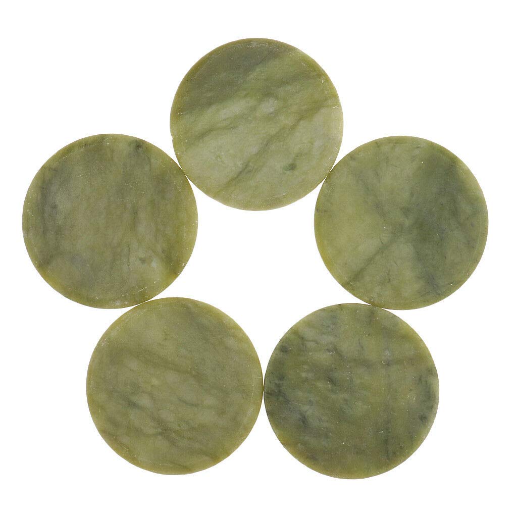 Makeup Adhesive Pallet Round Jade Stone False Eyelash Stand Glue Holder Tool 2