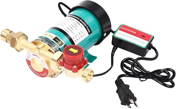Undercat Water Pressure Booster Pump Pressure Pumps 115V/60Hz 1 inch Water Outlet 120W Automatic Household Water Pressure Booster Pump with Water Flow Switch for Home Kitchen Bathroom Irrigation