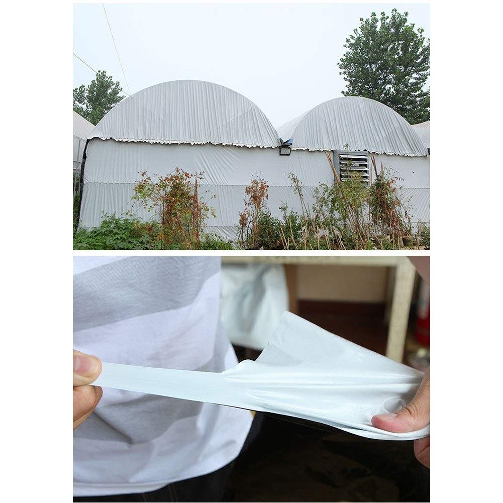 Película de ensilado a prueba de pinchazos para estanque agrícola de invernadero – Película flexible para estanque – Membrana de PVC blanco y negro de 0,12 mm de grosor, antifugas