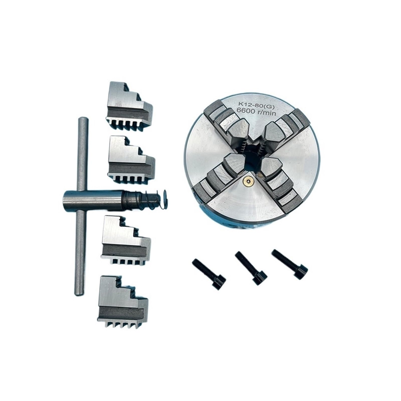 Mini Chuck 80mm Chuck K12-80 Autocentrante 4 Griffe Manuale Mini Chuck