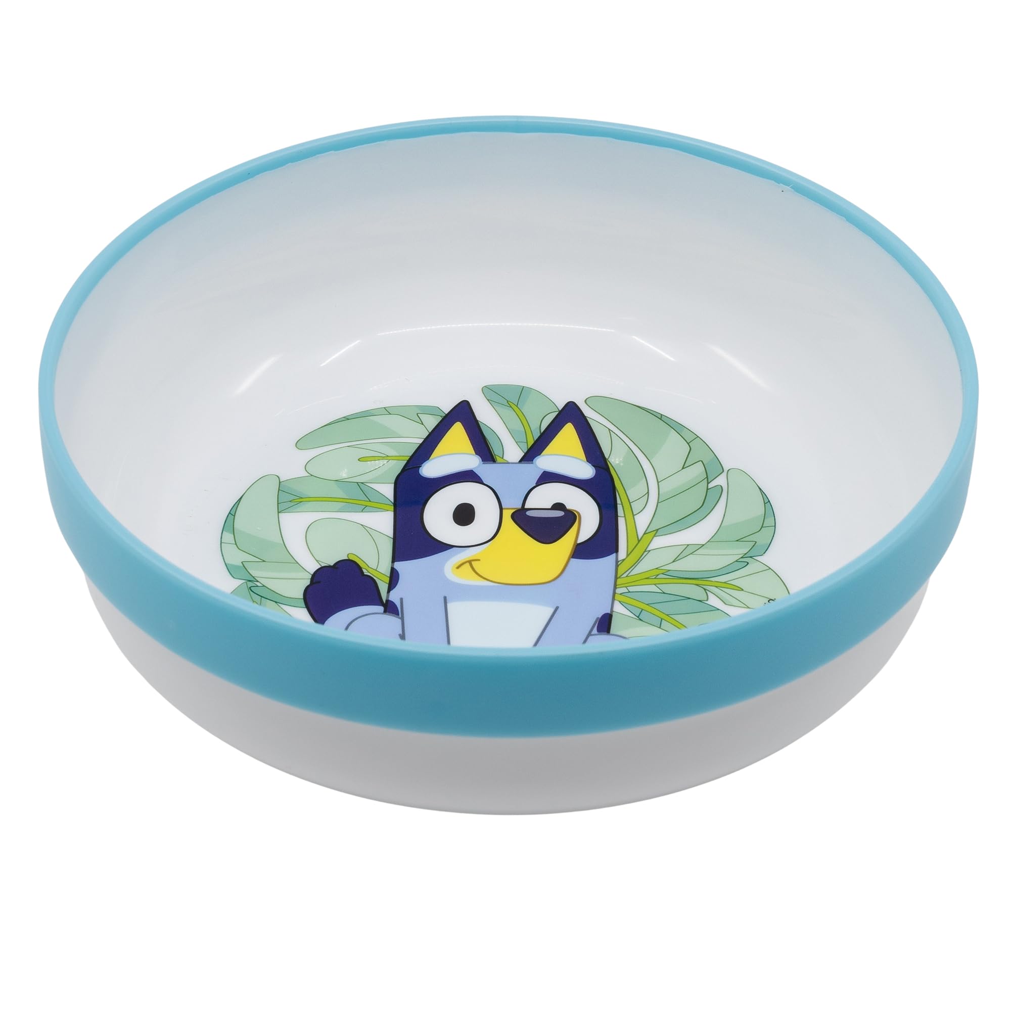 CUENCO ANTIDESLIZANTE PREMIUM BICOLOR BLUEY | Diseño con licencia oficial, base antideslizante y apto para niños de 2 a 8 años
