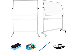 Flybold Rolling Whiteboard with Stand