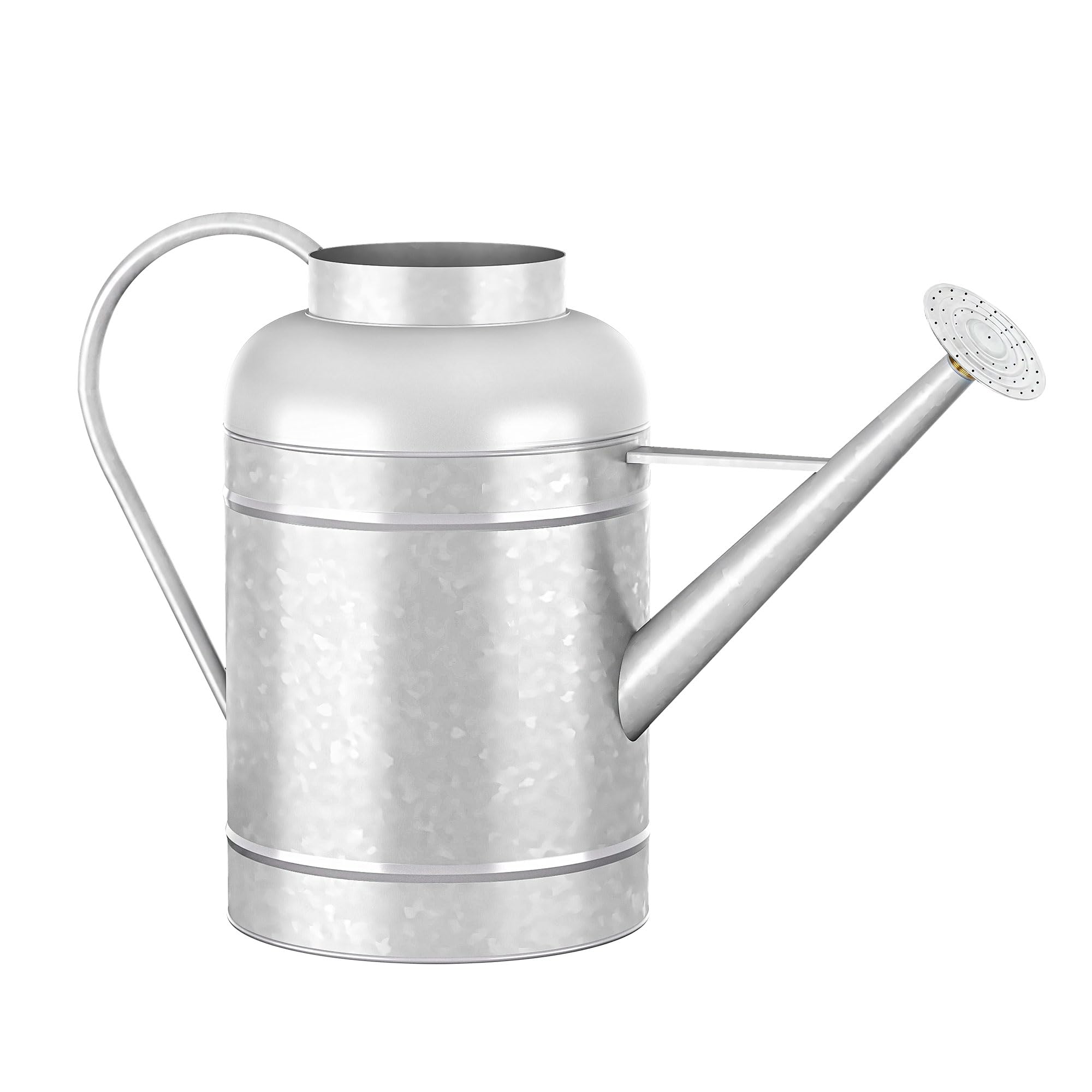 2.3 Gallon Metal Watering Can, Galvanized Watering Can for Outdoor Indoor Plants, Large Water Can for Plants and Garden Flower