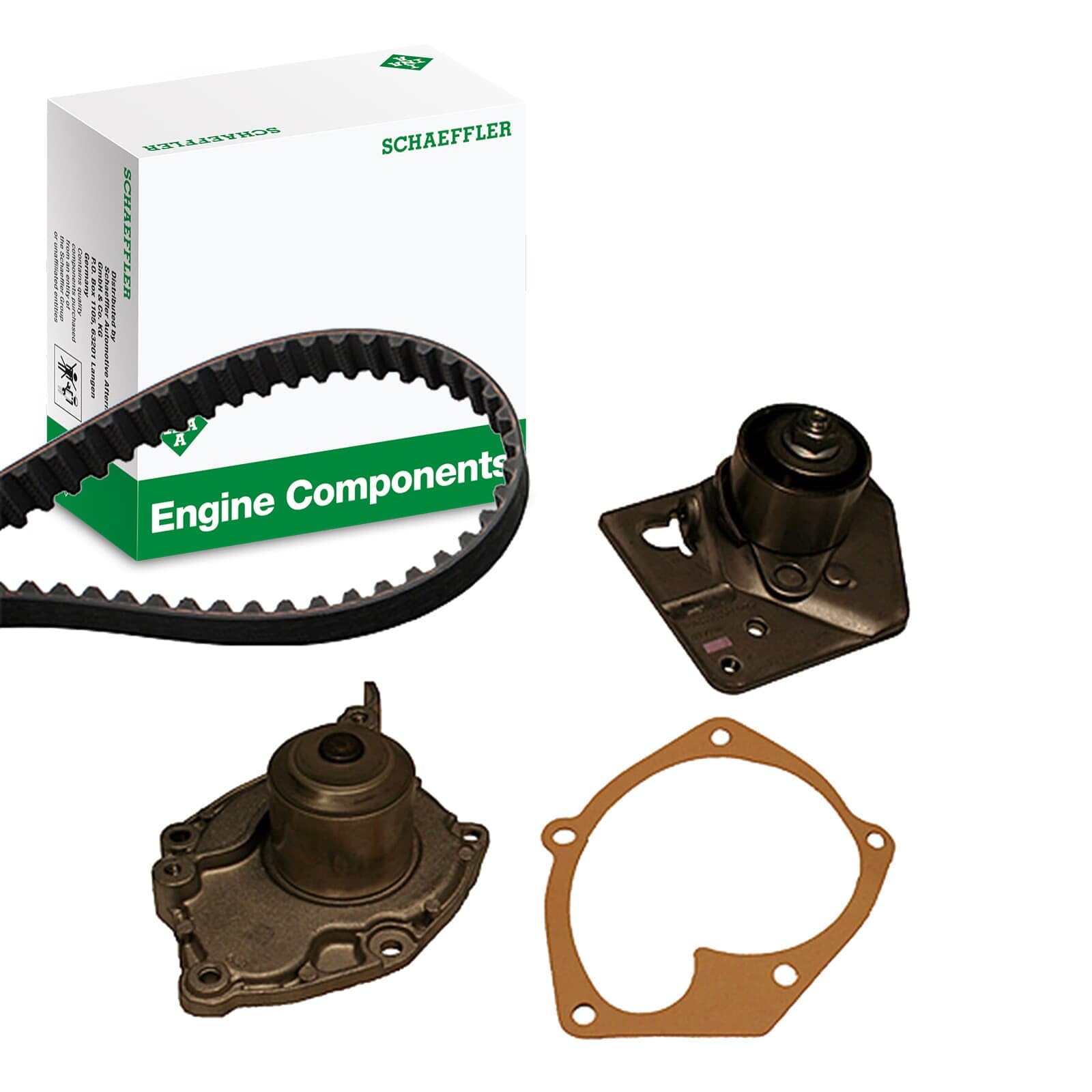 INA 530 0442 30 Bomba de agua + kit de correa de distribución 30,8 mm Compatible con SUZUKI Grand Vitara II SUV JT, TE, TD, RENAULT Megane 2 Ranchera familiar KM0/1 Scénic 2 JM0/1, NISSAN
